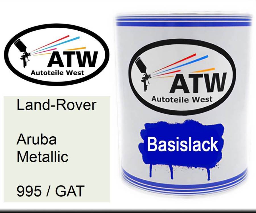 Land-Rover, Aruba Metallic, 995 / GAT: 1L Lackdose, von ATW Autoteile West.